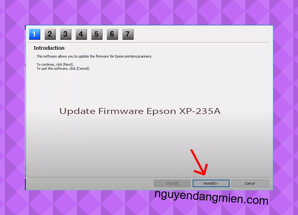 Update Chipless Firmware Epson XP-235A 4