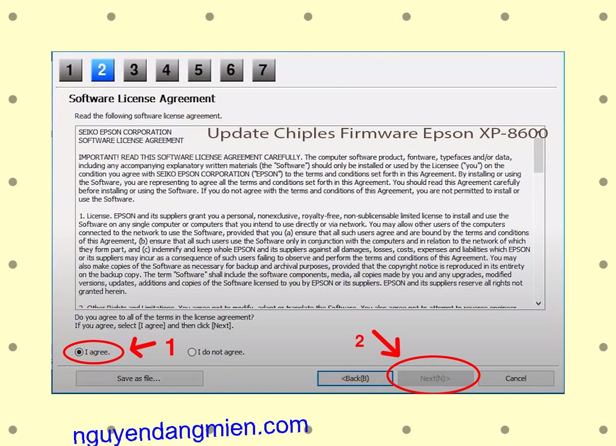 Update Chipless Firmware Epson XP-8600 5