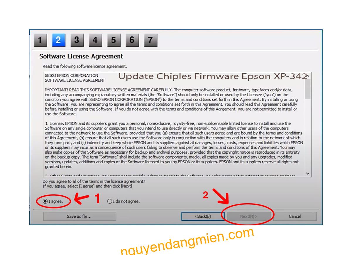 Update Chipless Firmware Epson XP-342 5