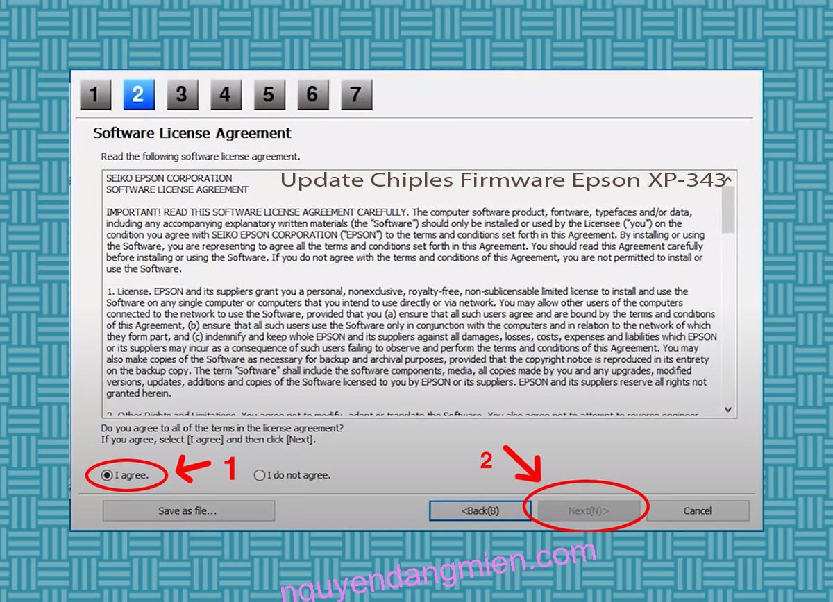 Update Chipless Firmware Epson XP-343 5