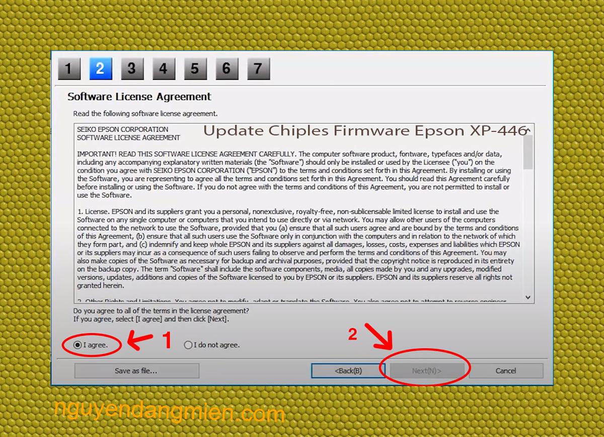 Update Chipless Firmware Epson XP-446 5
