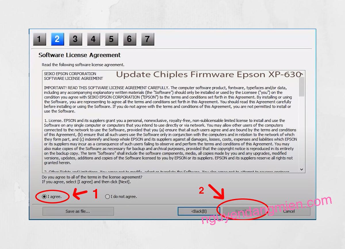 Update Chipless Firmware Epson XP-630 5