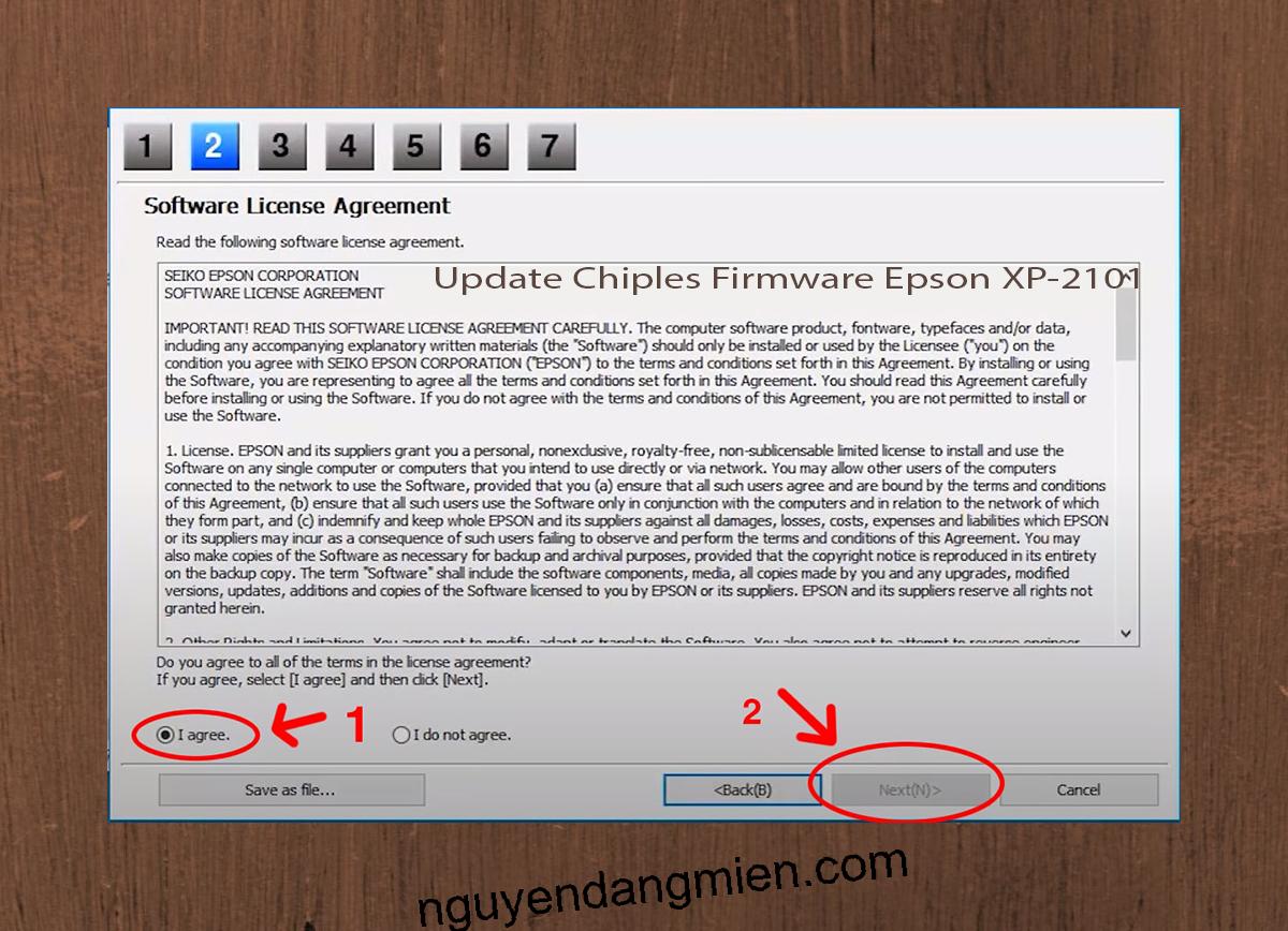 Update Chipless Firmware Epson XP-2101 5