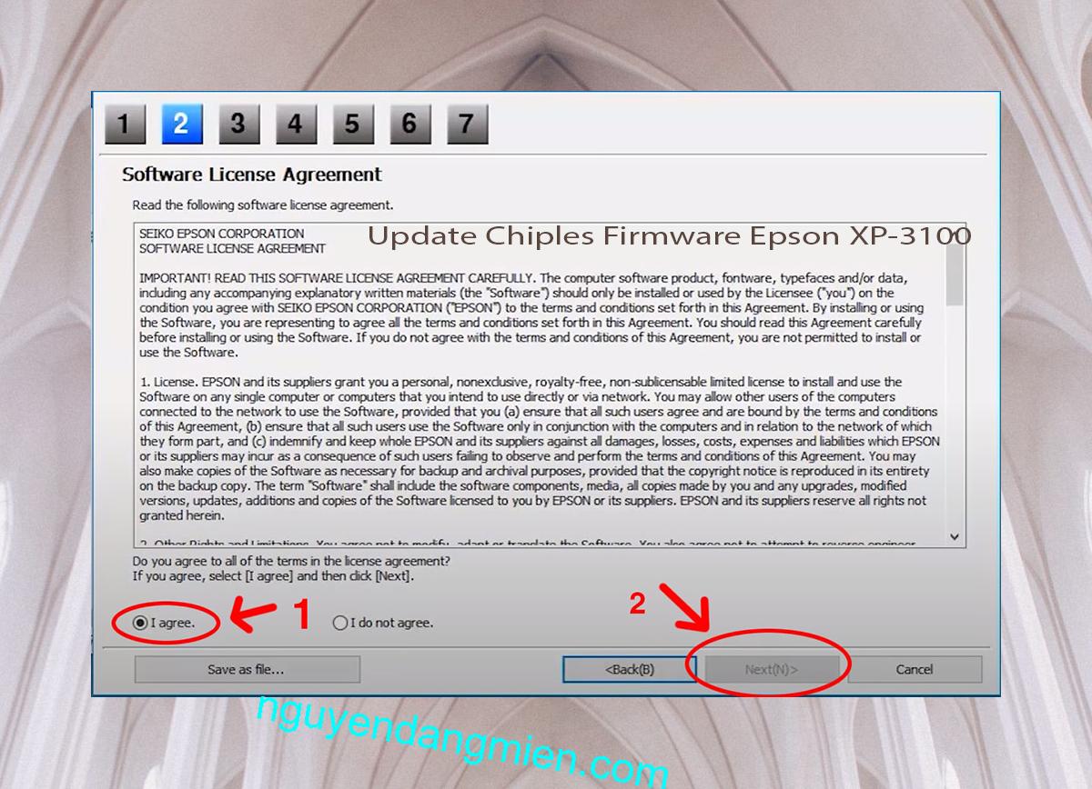 Update Chipless Firmware Epson XP-3100 5