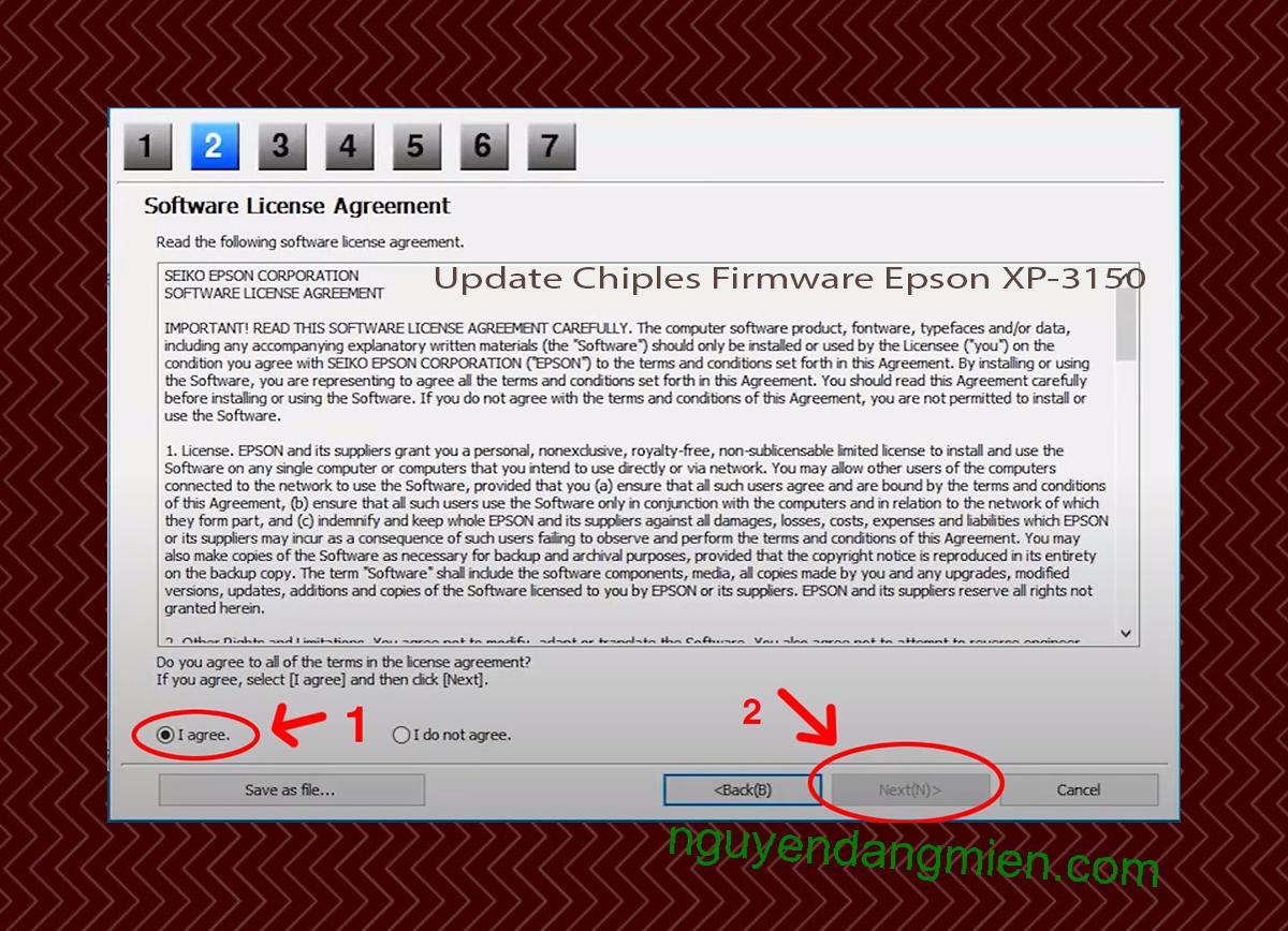 Update Chipless Firmware Epson XP-3150 5