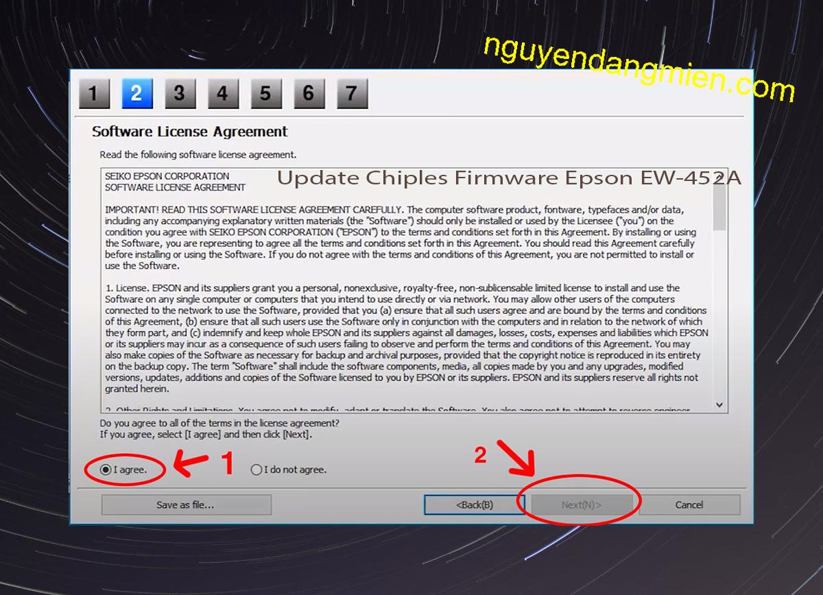 Update Chipless Firmware Epson EW-452A 5
