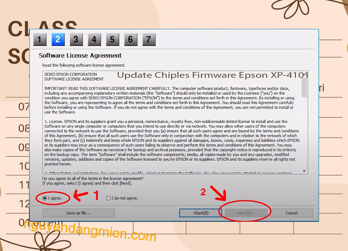 Update Chipless Firmware Epson XP-4101 5