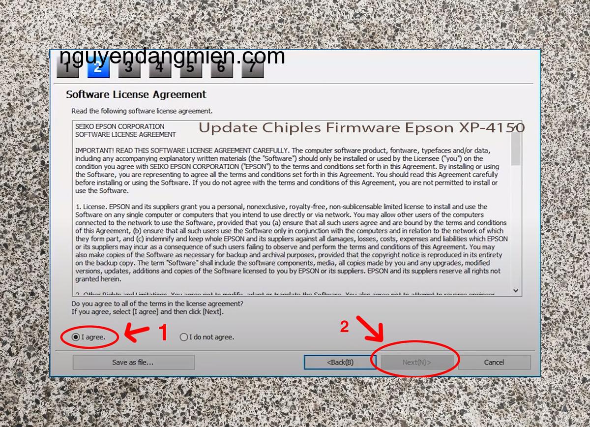 Update Chipless Firmware Epson XP-4150 5