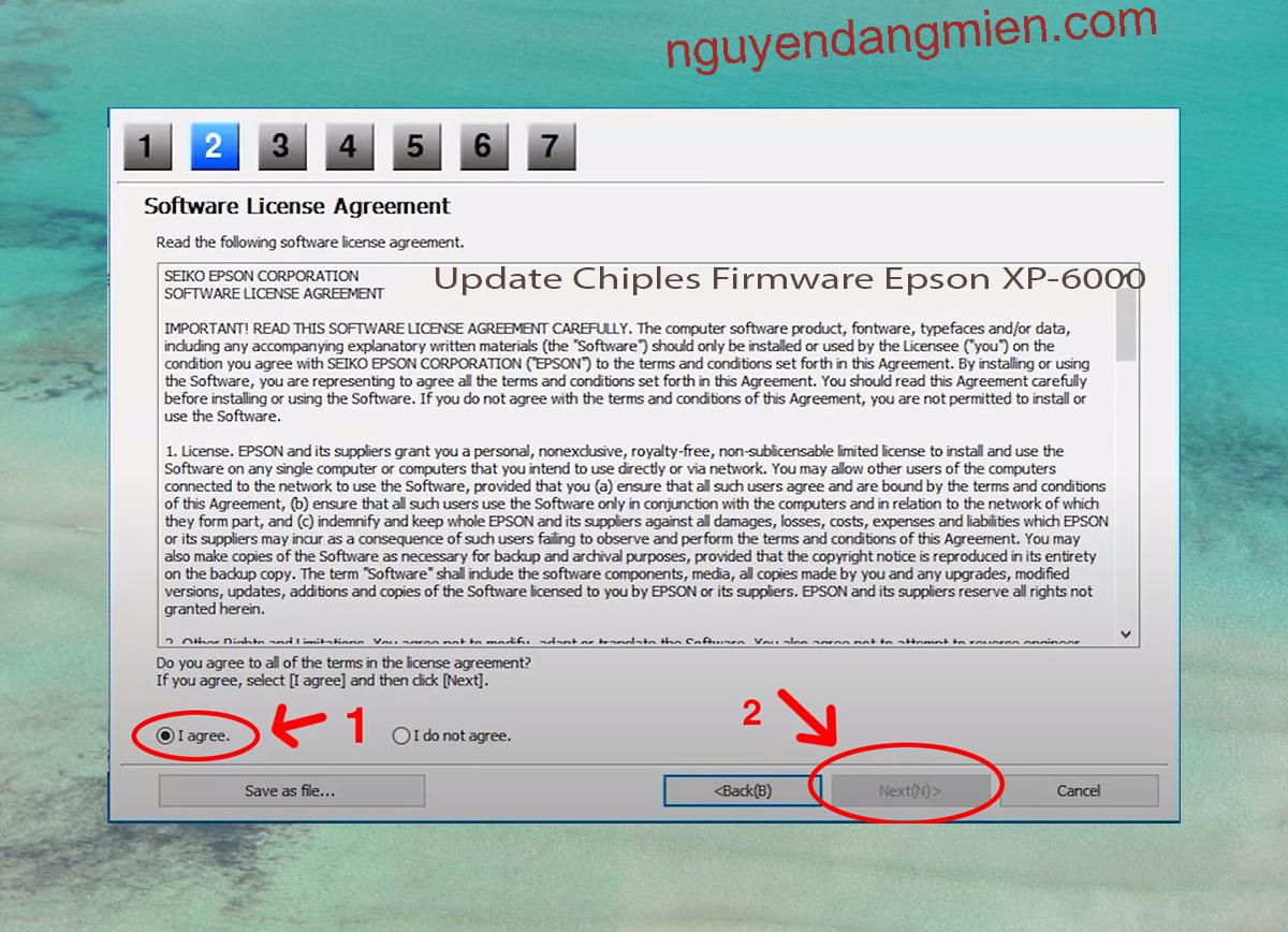 Update Chipless Firmware Epson XP-6000 5