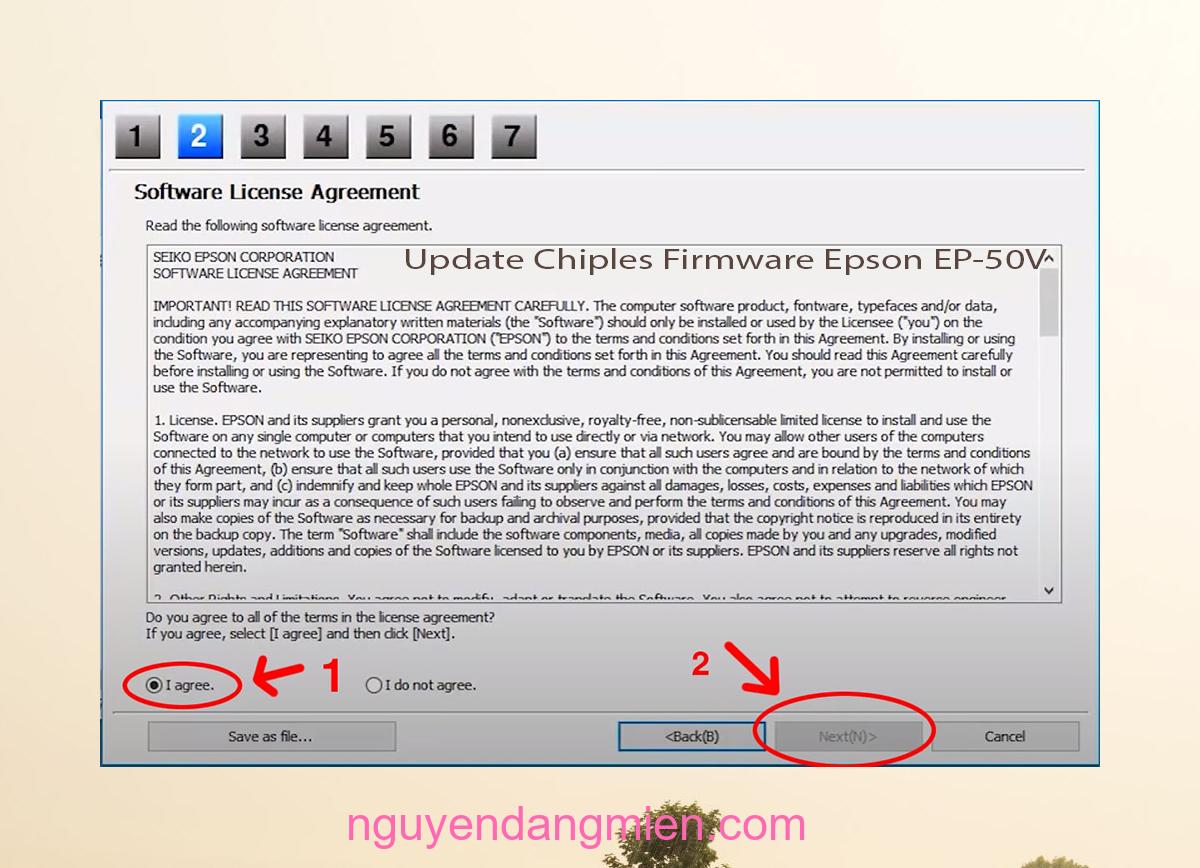 Update Chipless Firmware Epson EP-50V 5