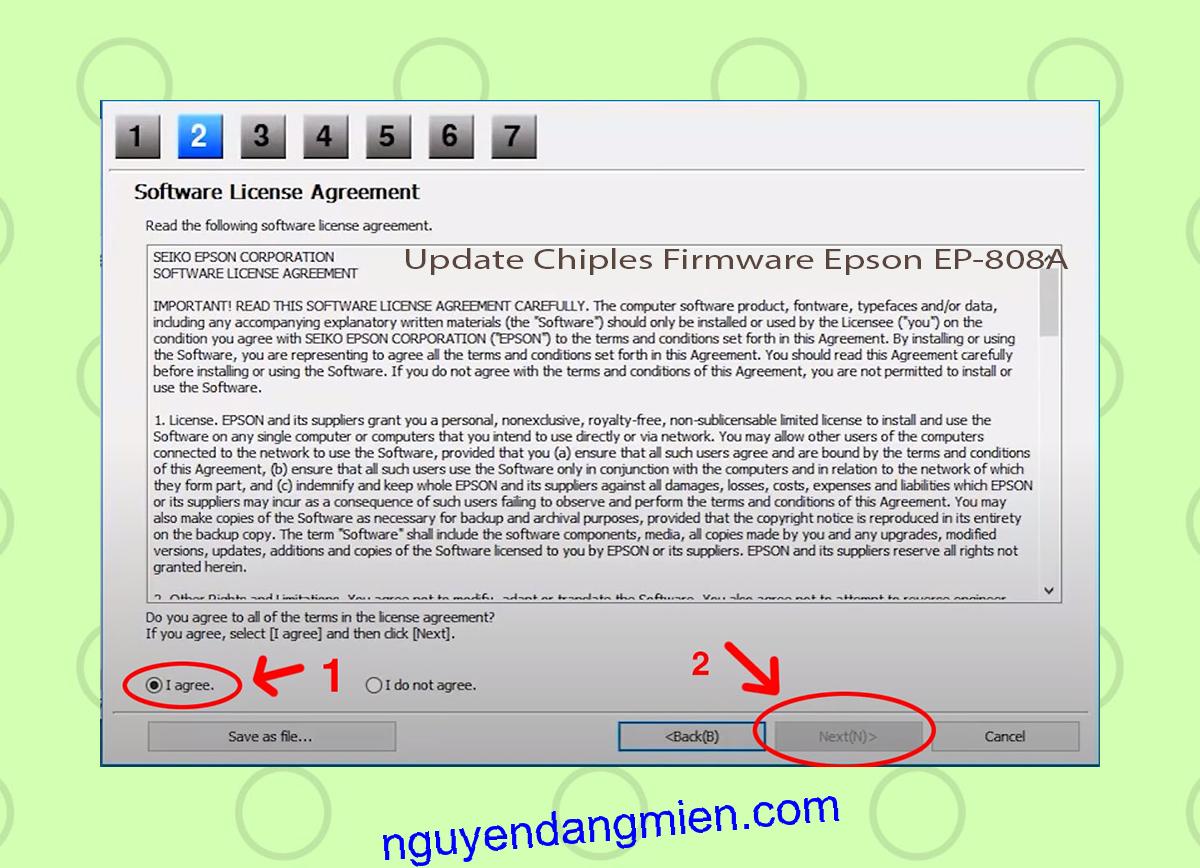 Update Chipless Firmware Epson EP-808A 5
