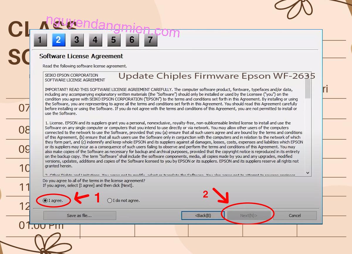 Update Chipless Firmware Epson WF-2635 5
