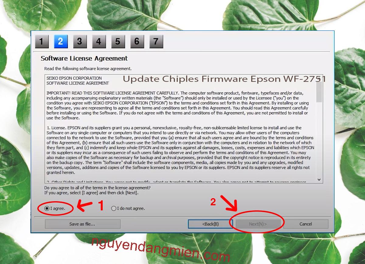 Update Chipless Firmware Epson WF-2751 5