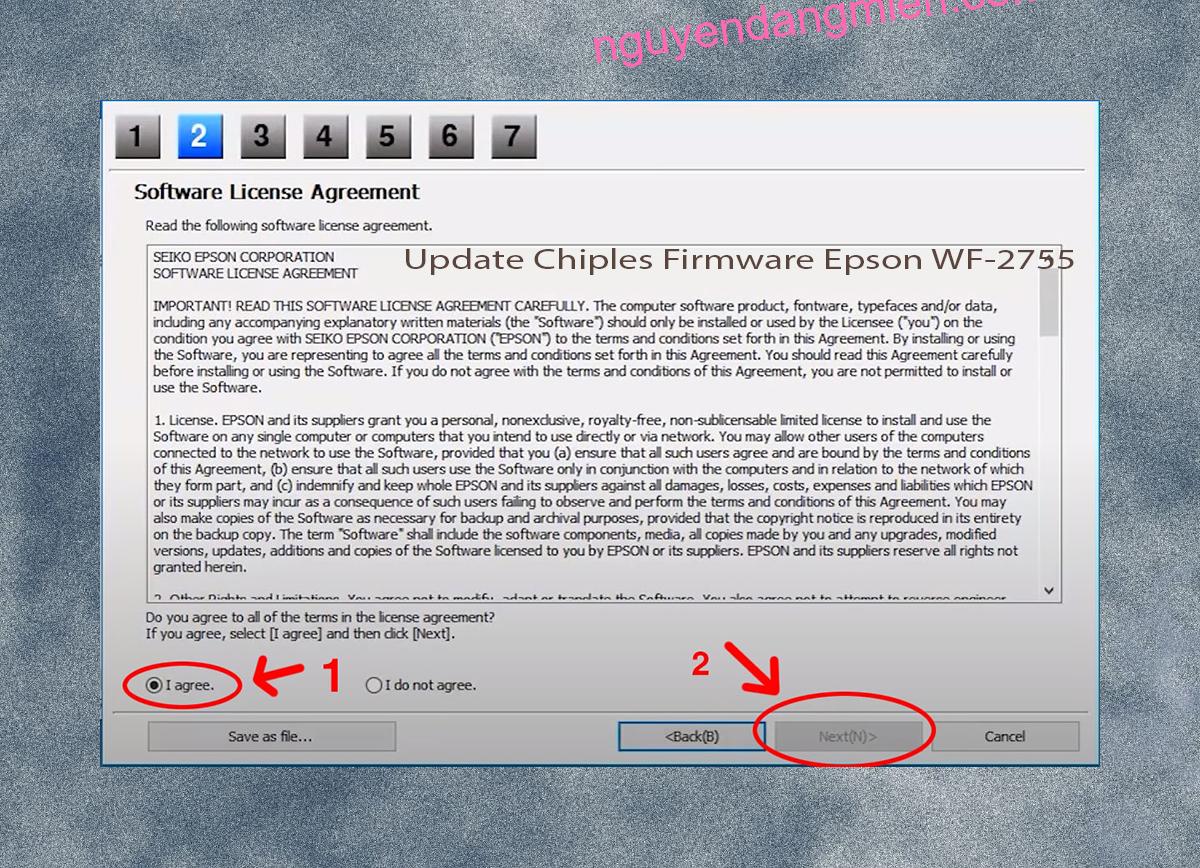 Update Chipless Firmware Epson WF-2755 5