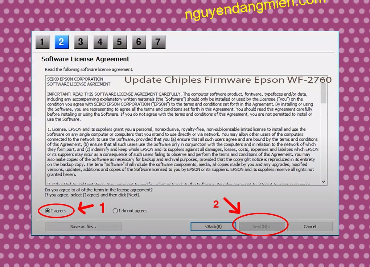 Update Chipless Firmware Epson WF-2760 5