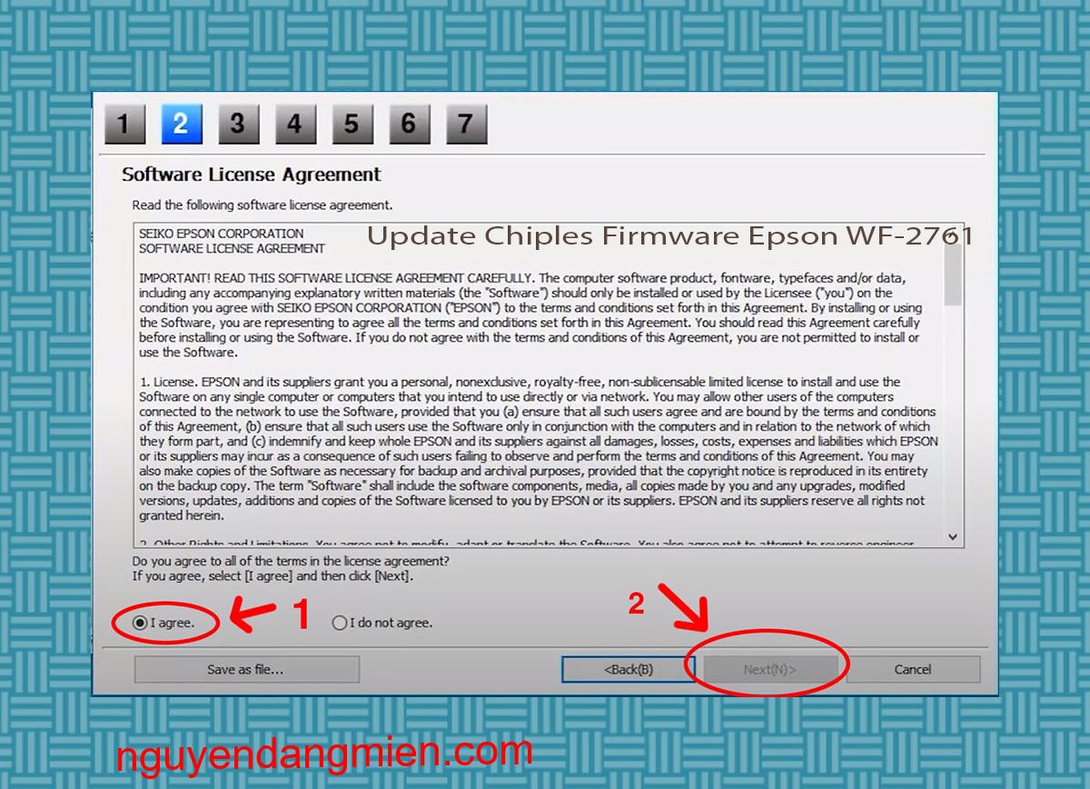 Update Chipless Firmware Epson WF-2761 5