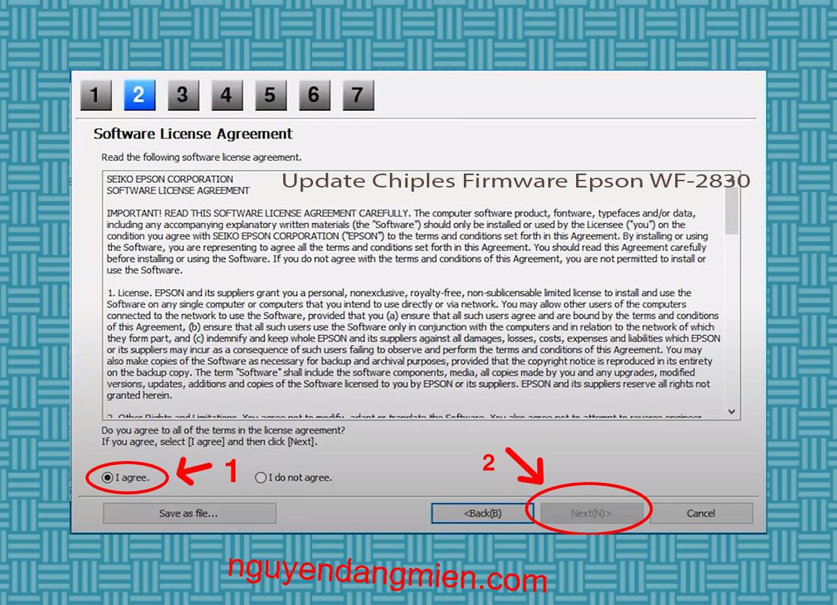 Update Chipless Firmware Epson WF-2830 5