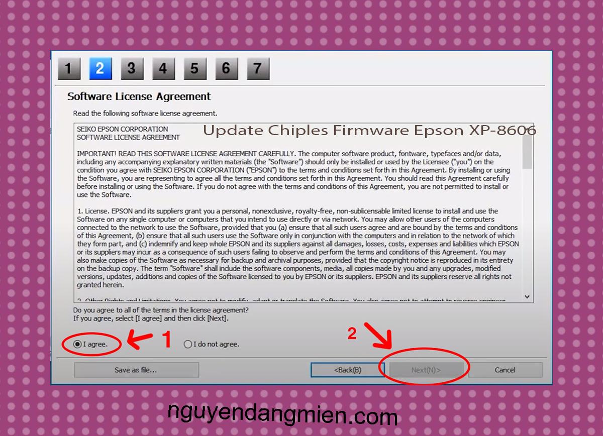 Update Chipless Firmware Epson XP-8606 5
