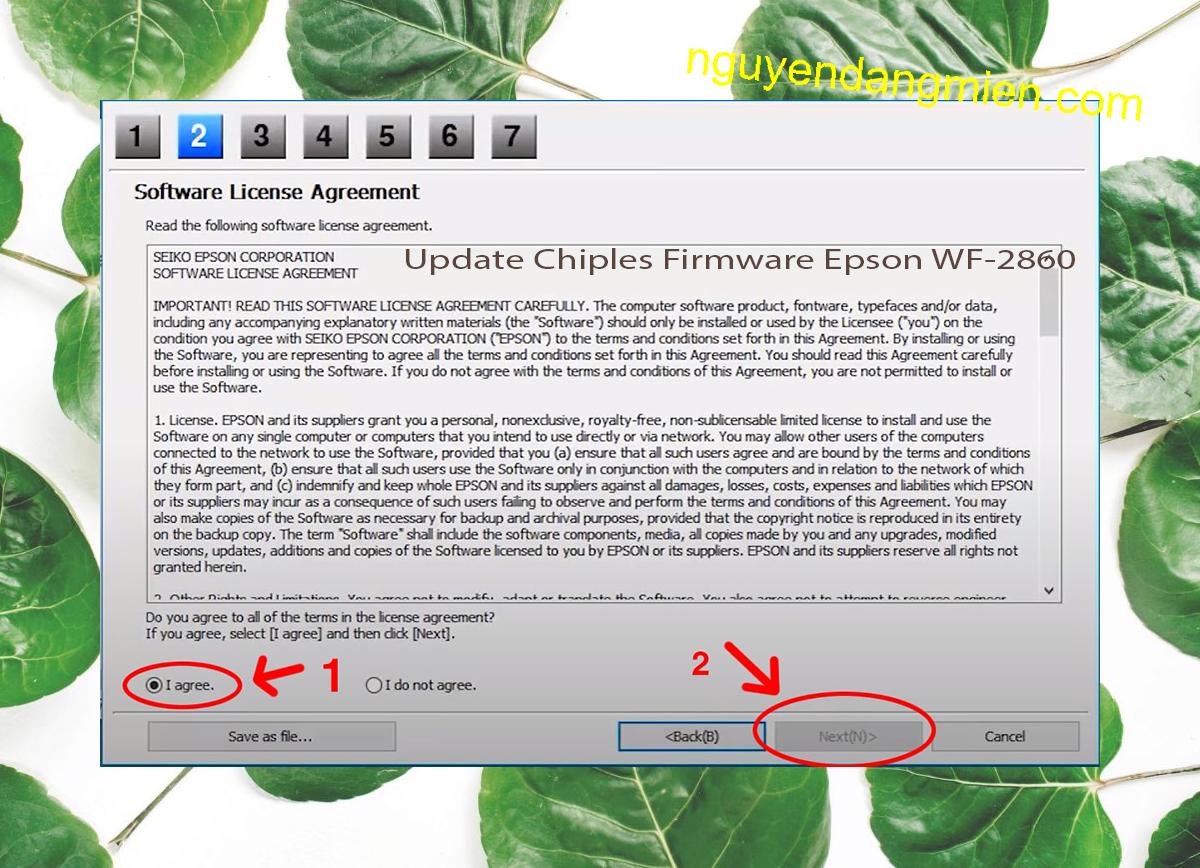 Update Chipless Firmware Epson WF-2860 5