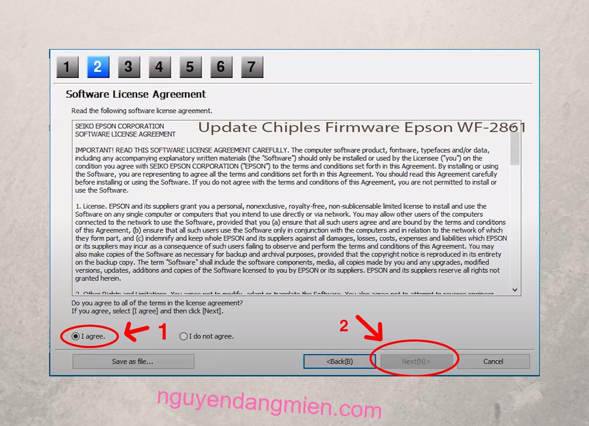 Update Chipless Firmware Epson WF-2861 5