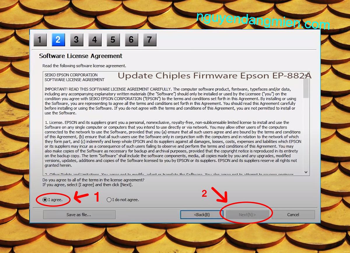 Update Chipless Firmware Epson EP-882A 5