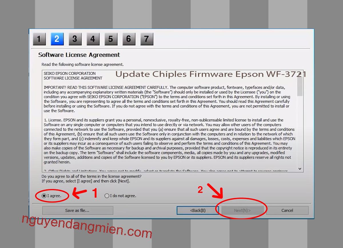Update Chipless Firmware Epson WF-3721 5