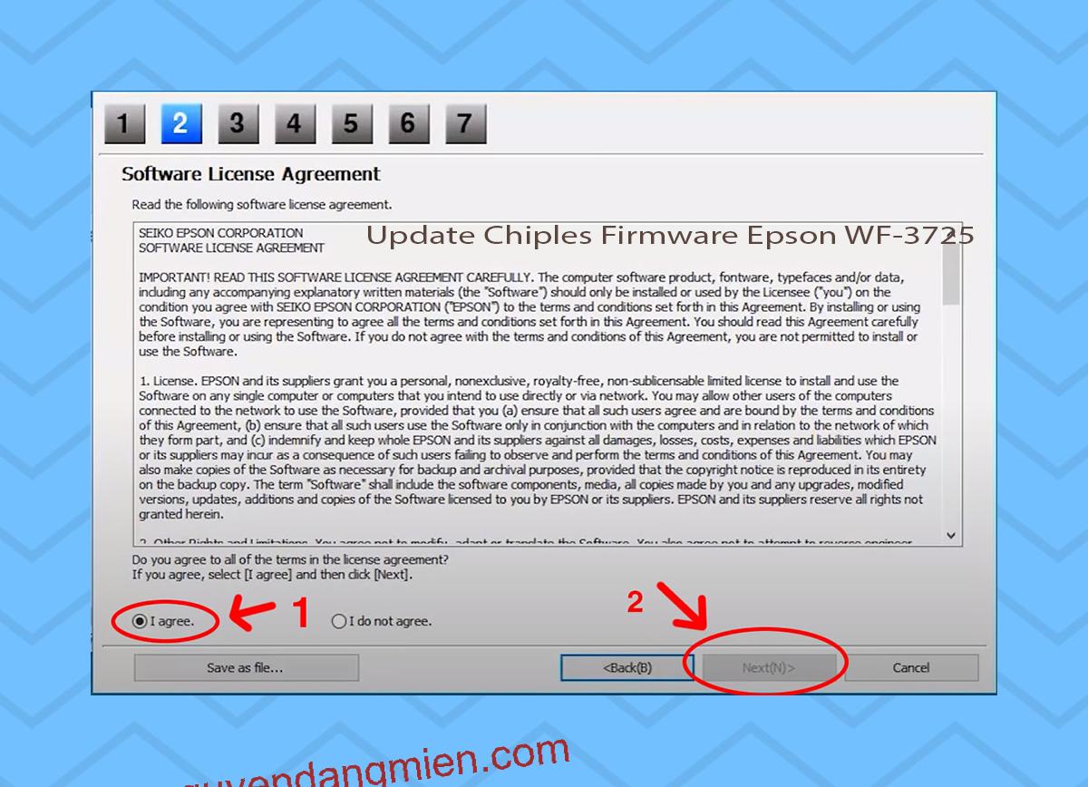 Update Chipless Firmware Epson WF-3725 5