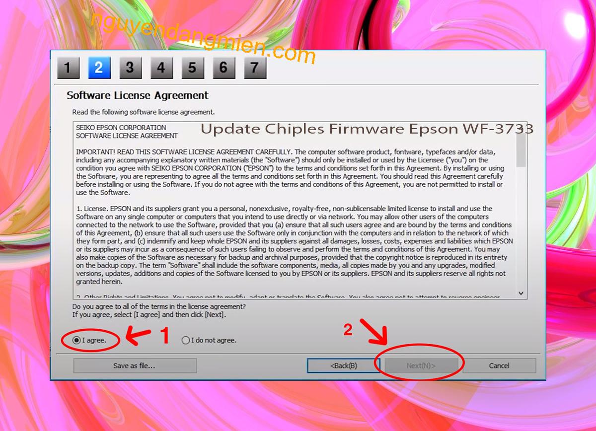 Update Chipless Firmware Epson WF-3733 5