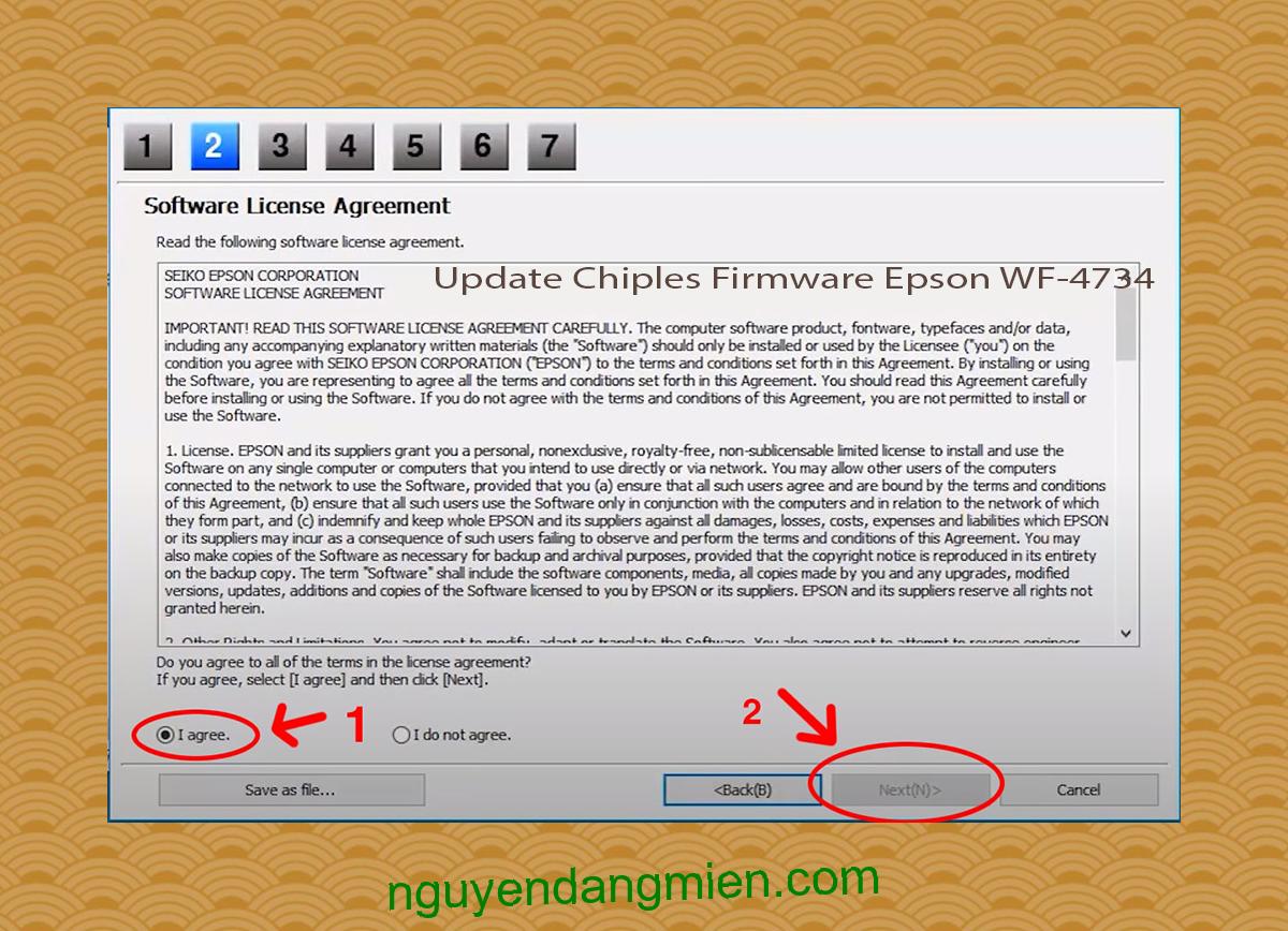 Update Chipless Firmware Epson WF-4734 5