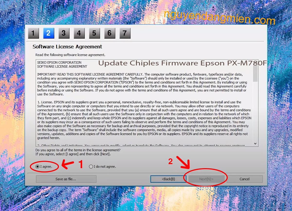 Update Chipless Firmware Epson PX-M780F 5