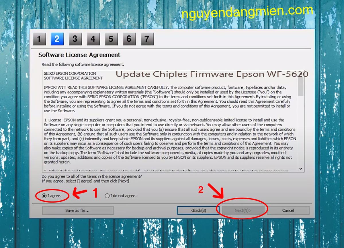 Update Chipless Firmware Epson WF-5620 5