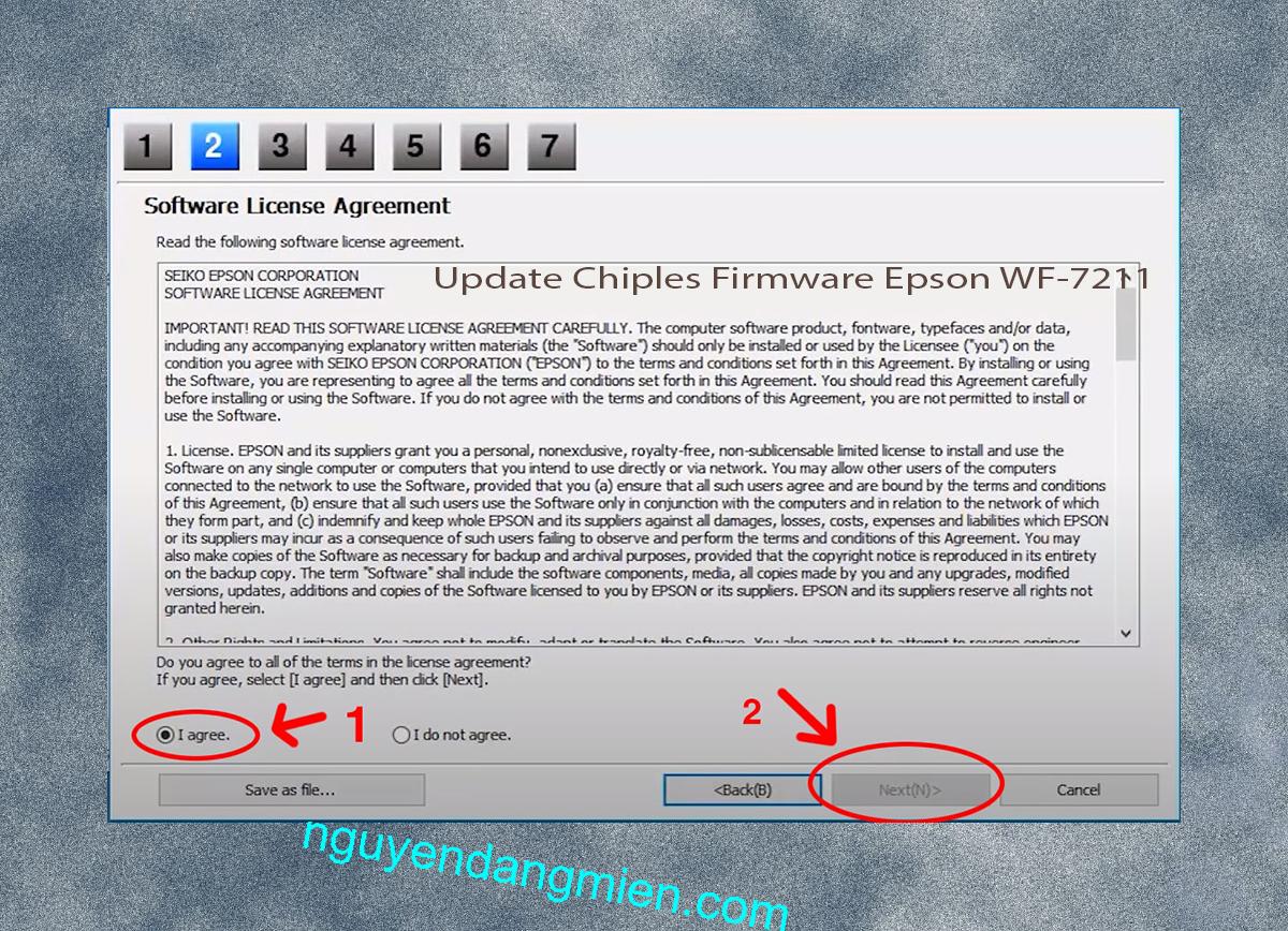 Update Chipless Firmware Epson WF-7211 5