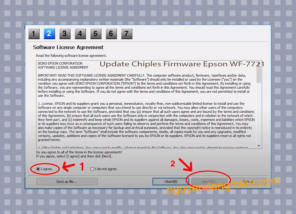Update Chipless Firmware Epson WF-7721 5