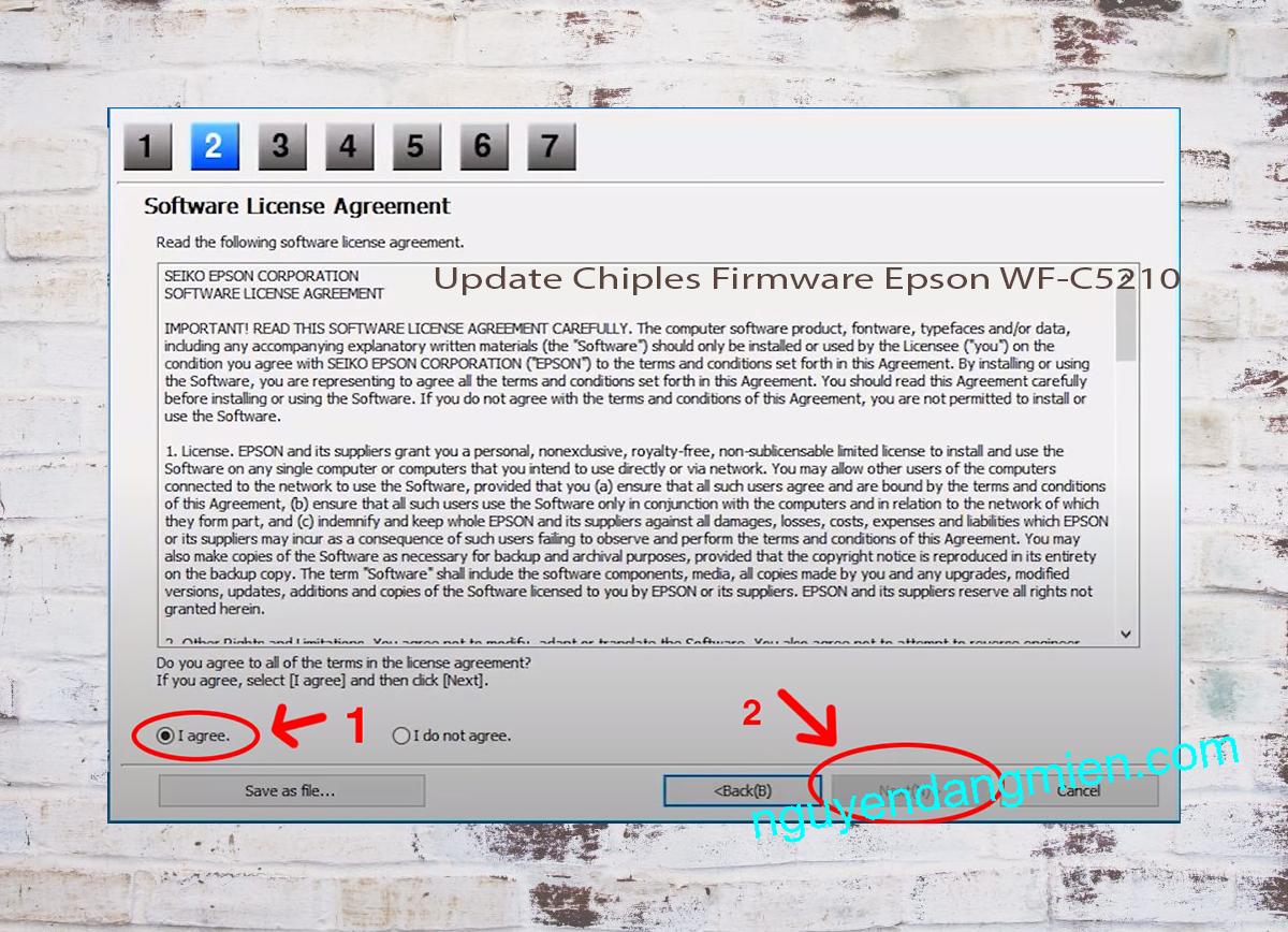 Update Chipless Firmware Epson WF-C5210 5