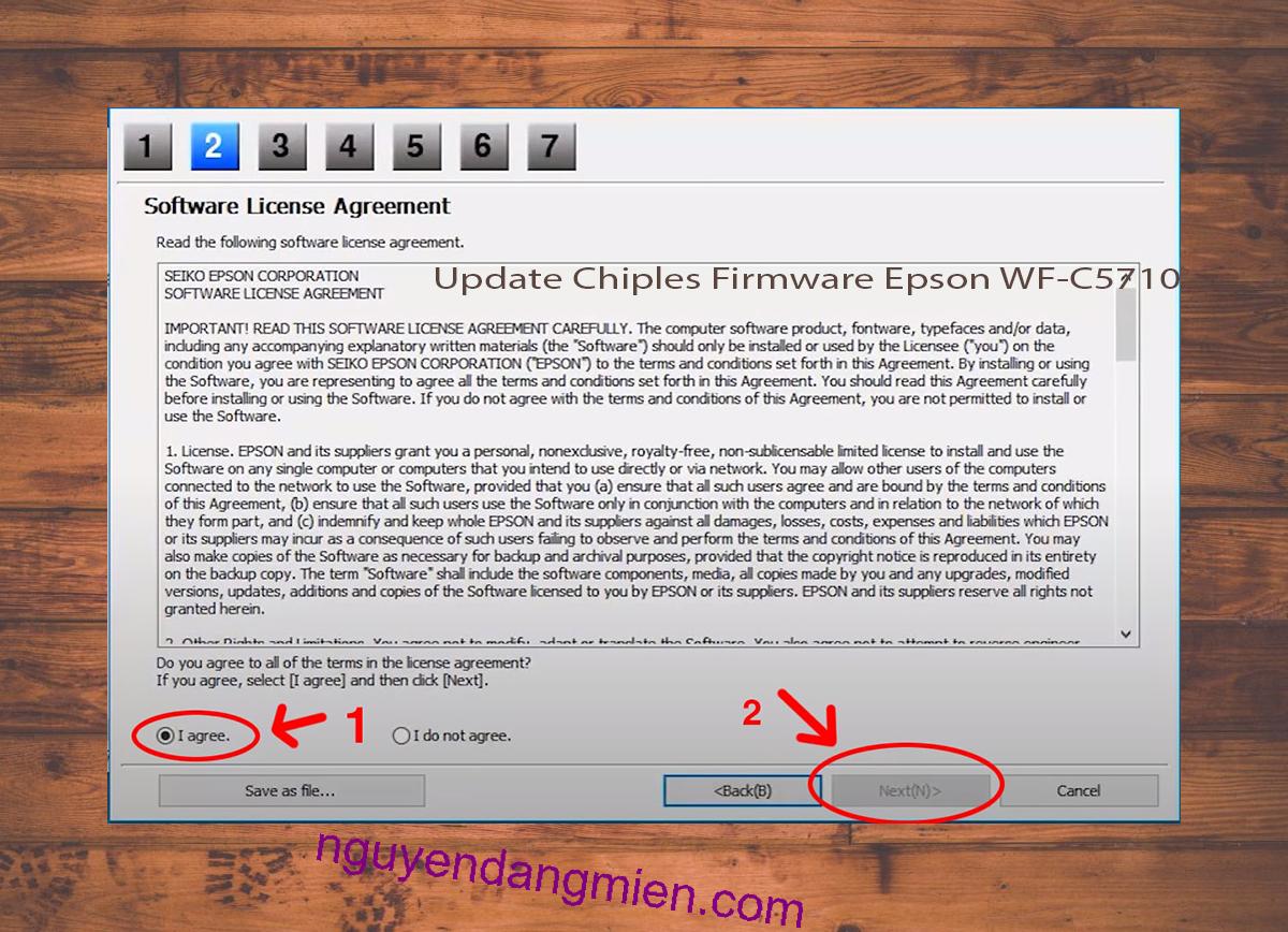 Update Chipless Firmware Epson WF-C5710 5