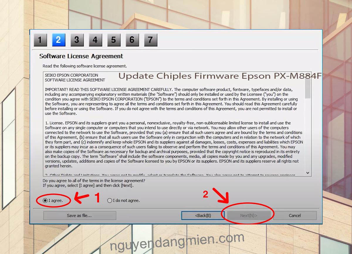 Update Chipless Firmware Epson PX-M884F 5