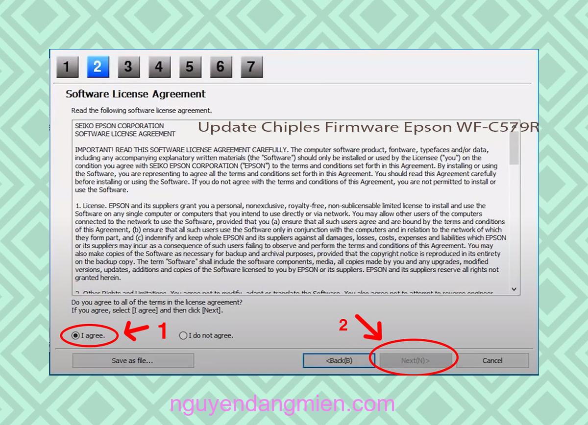 Update Chipless Firmware Epson WF-C579R 5