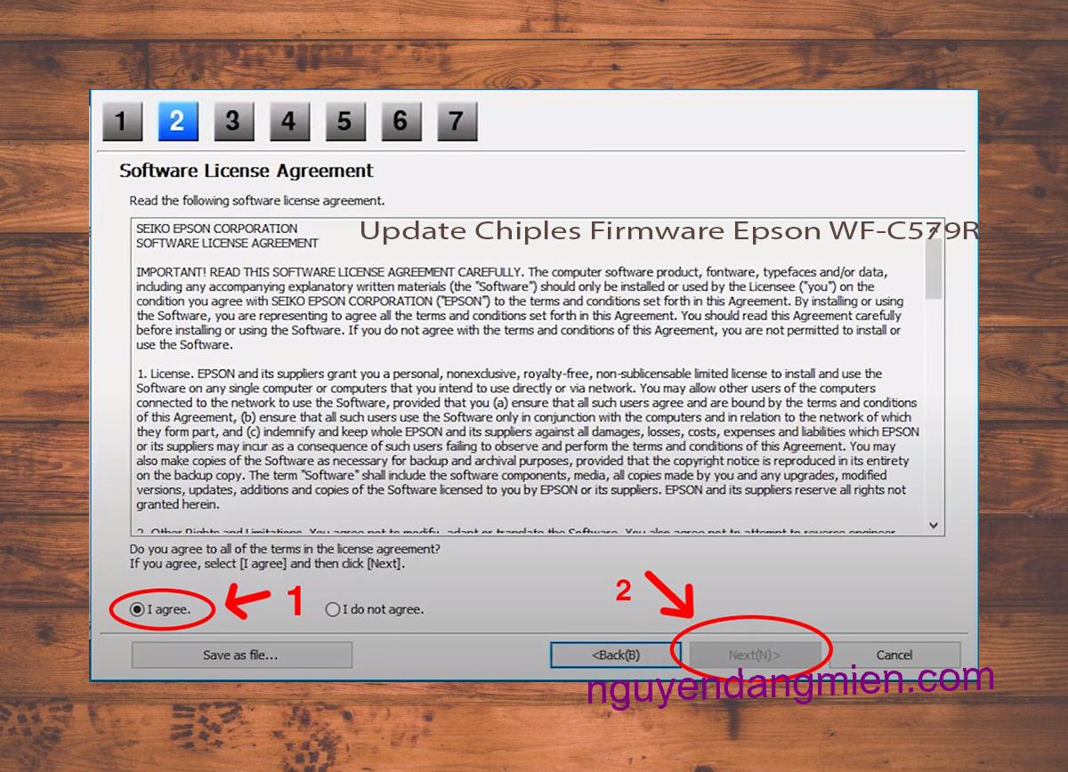 Update Chipless Firmware Epson WF-C579RB 5