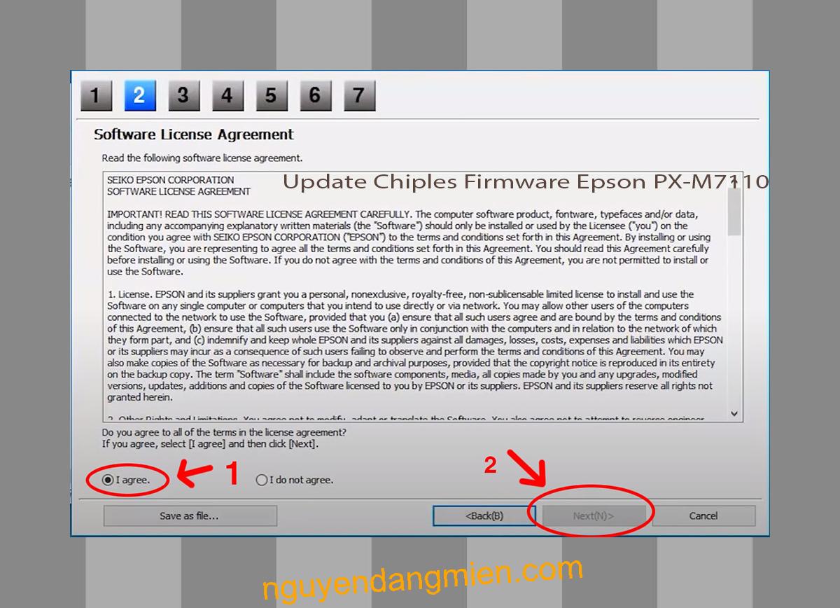 Update Chipless Firmware Epson PX-M7110FP 5