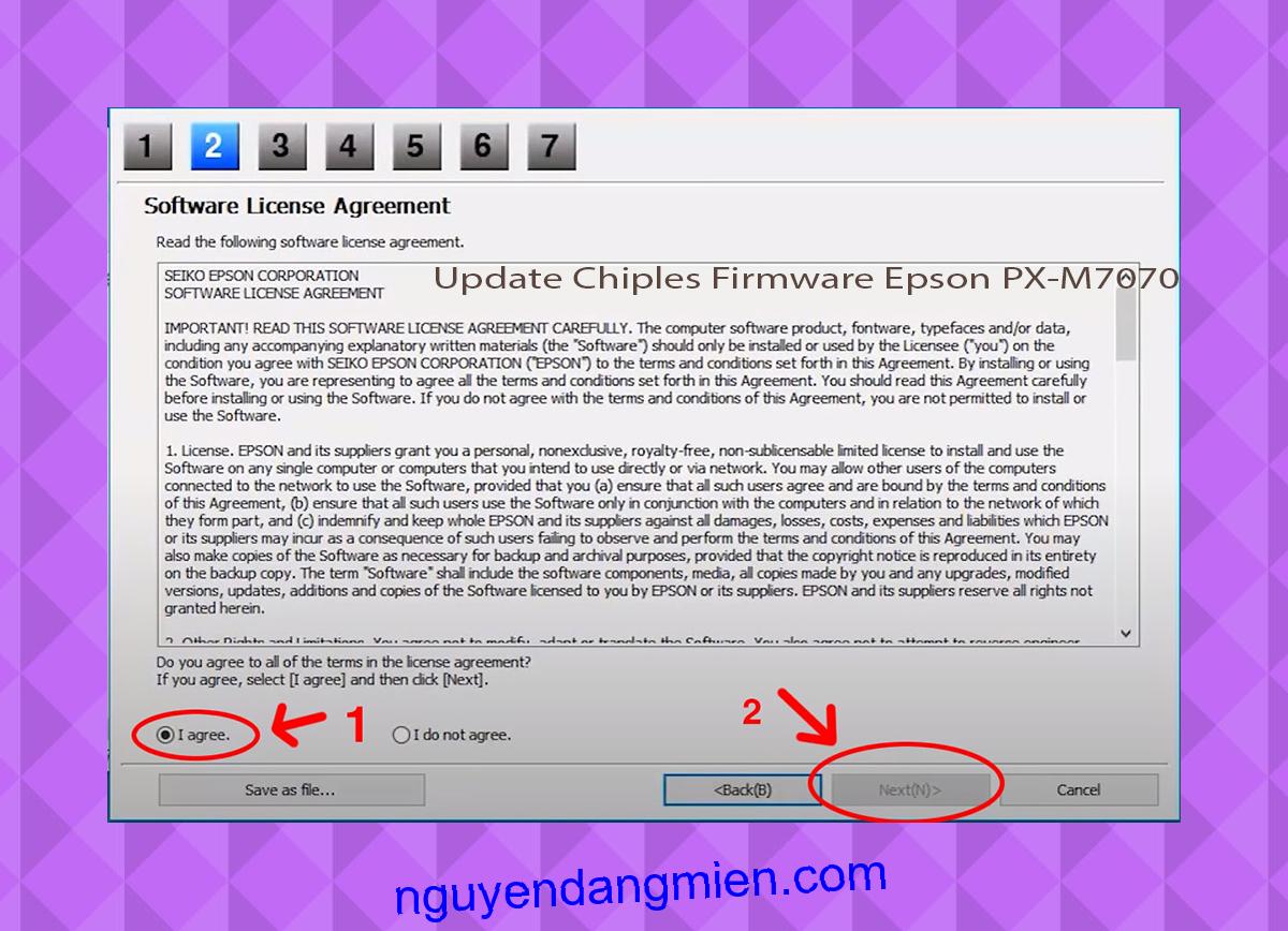Update Chipless Firmware Epson PX-M7070FX 5