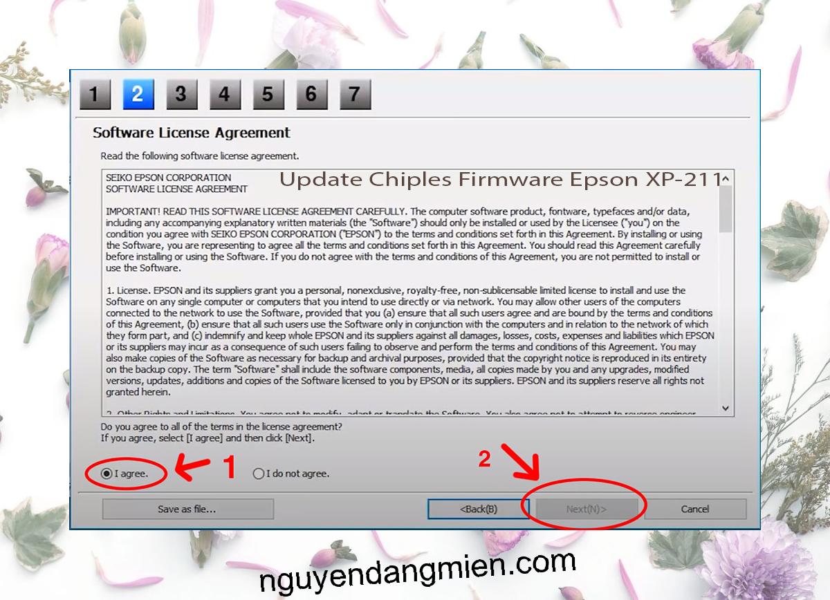 Update Chipless Firmware Epson XP-211 5