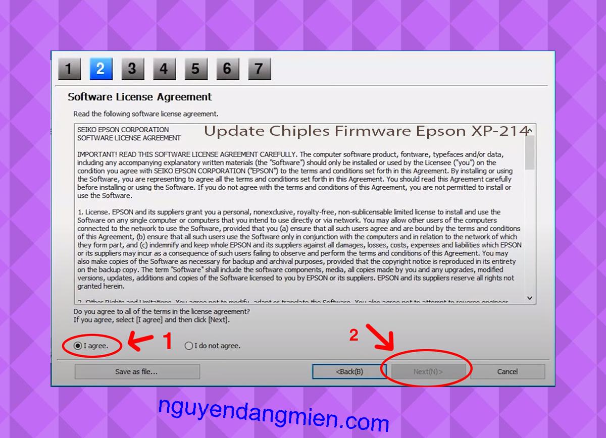 Update Chipless Firmware Epson XP-214 5