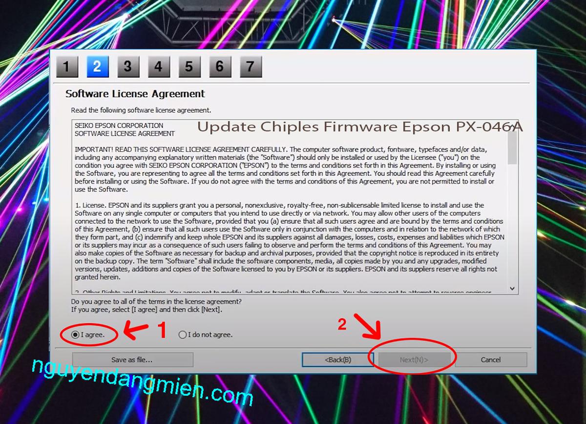 Update Chipless Firmware Epson PX-046A 5