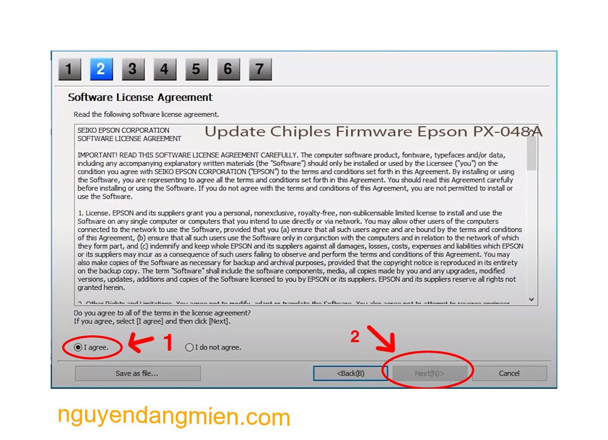 Update Chipless Firmware Epson PX-048A 5