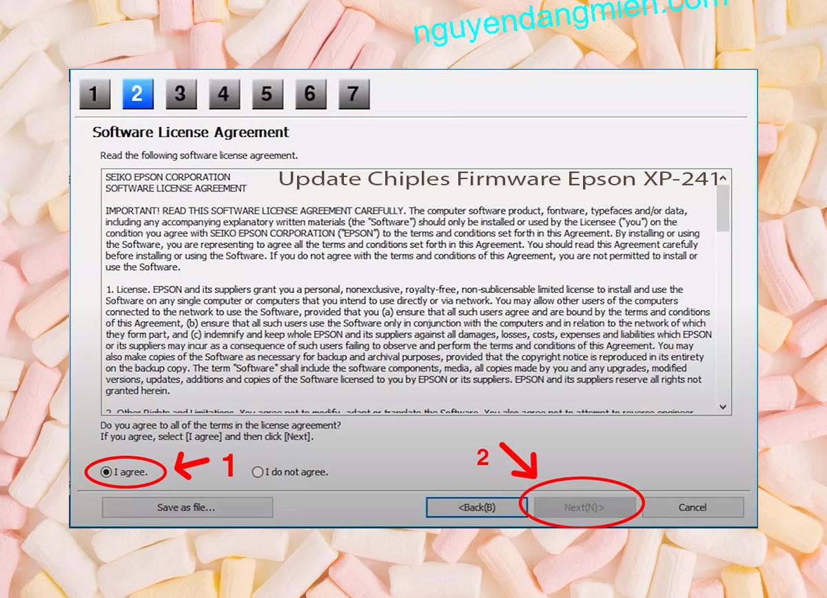 Update Chipless Firmware Epson XP-241 5