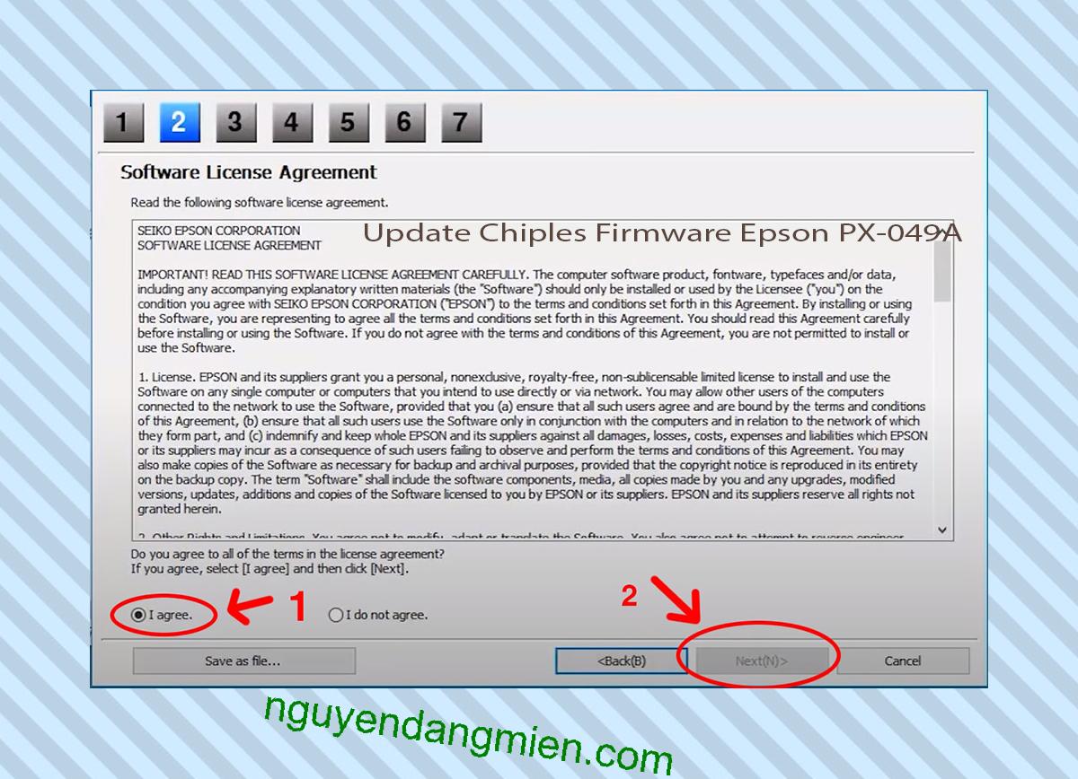 Update Chipless Firmware Epson PX-049A 5
