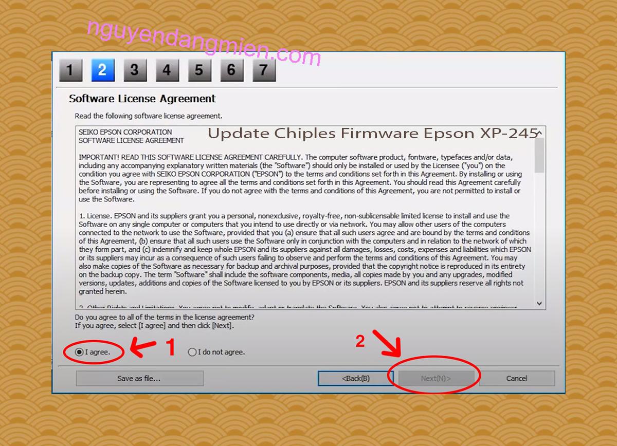 Update Chipless Firmware Epson XP-245 5