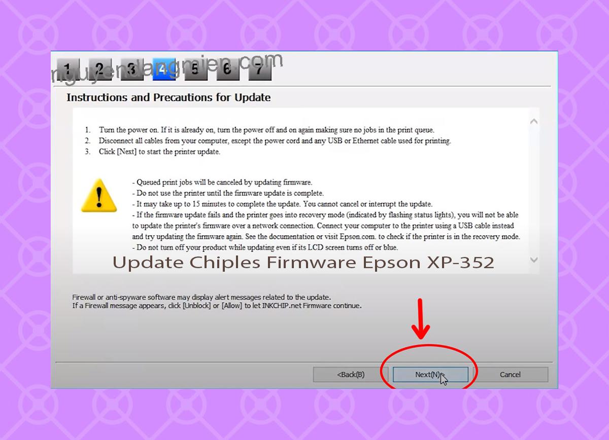 Update Chipless Firmware Epson XP-352 6