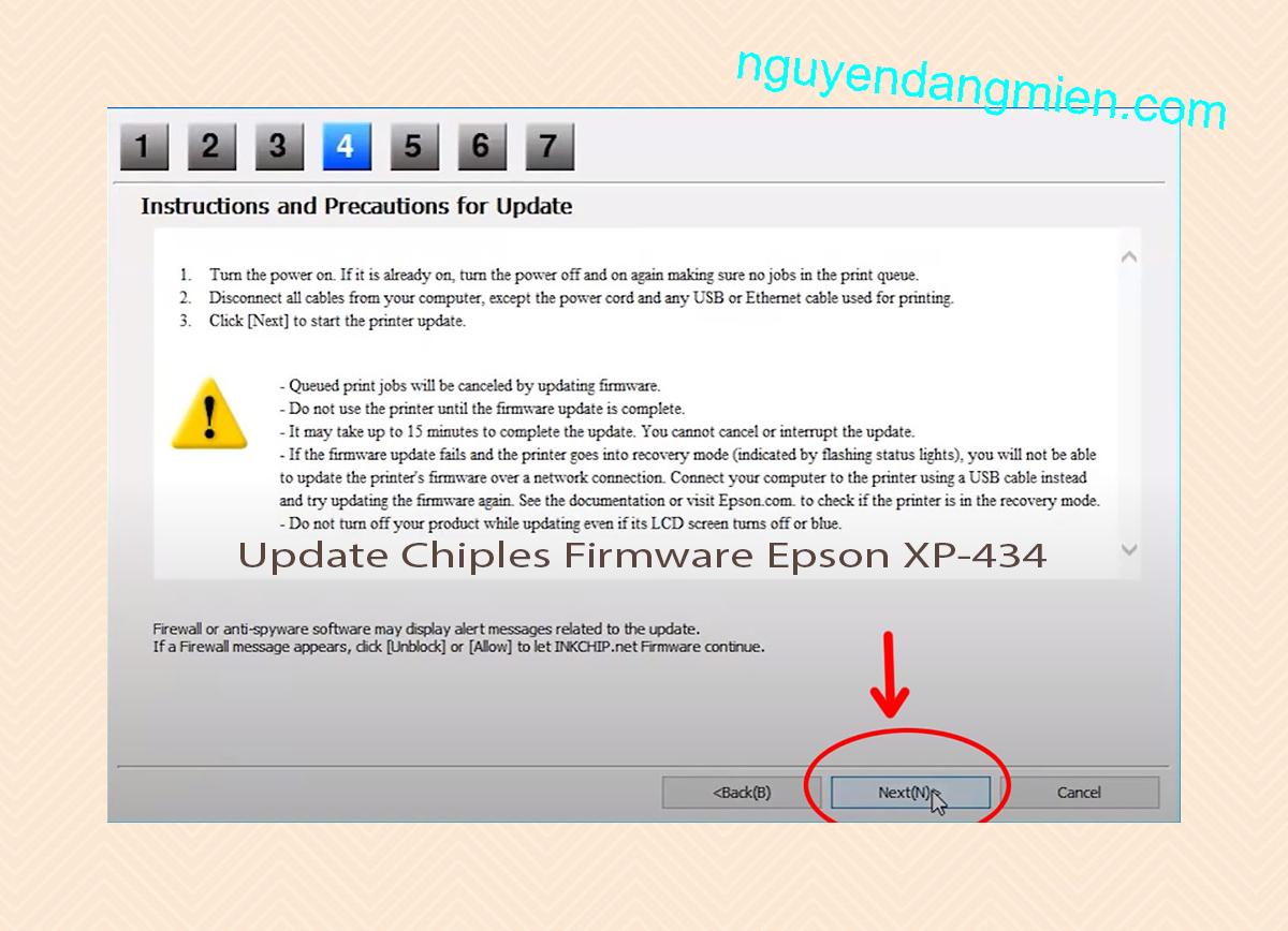 Update Chipless Firmware Epson XP-434 6
