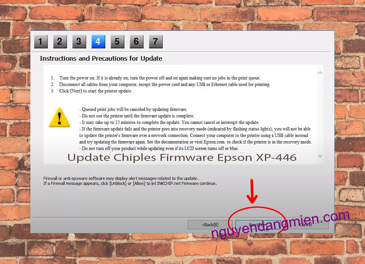 Update Chipless Firmware Epson XP-446 6